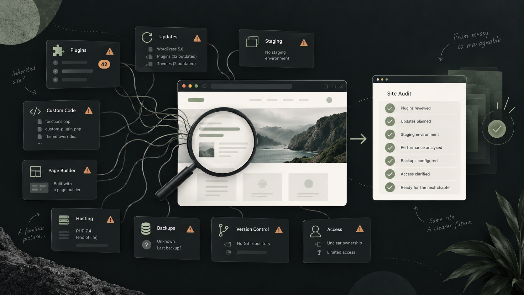 A project workflow from design to completion